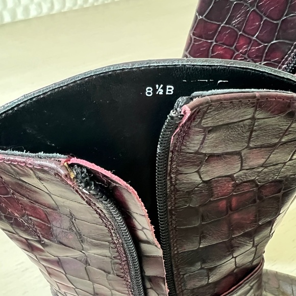 Amalfi by Rangoni Women's Pria Ankle Boot Burgandy Size 8.5” Made in Italy NWOT - Picture 13 of 13